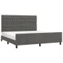 Bed frame with dark gray velvet headboard 180x200 cm by vidaXL, Beds and slatted bases - Ref: Foro24-3125953, Price: 243,69 €...