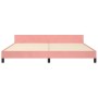 Pink velvet bed frame with headboard 200x200 cm by vidaXL, Beds and slatted bases - Ref: Foro24-3125658, Price: 213,36 €, Dis...