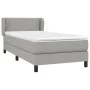 Box spring bed with light gray fabric mattress 100x200 cm by vidaXL, Beds and slatted bases - Ref: Foro24-3126141, Price: 328...