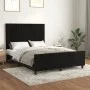 Bed frame with black velvet headboard 140x200 cm by vidaXL, Beds and slatted bases - Ref: Foro24-3125759, Price: 248,53 €, Di...
