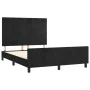 Bettgestell mit schwarzem Samtkopfteil 140x200 cm von vidaXL, Betten und Lattenroste - Ref: Foro24-3125759, Preis: 230,64 €, ...