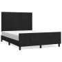 Bed frame with black velvet headboard 140x190 cm by vidaXL, Beds and slatted bases - Ref: Foro24-3125631, Price: 221,36 €, Di...