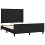 Bed frame with black velvet headboard 140x190 cm by vidaXL, Beds and slatted bases - Ref: Foro24-3125631, Price: 221,36 €, Di...