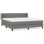 Box spring bed with dark gray fabric mattress 180x200 cm by vidaXL, Beds and slatted bases - Ref: Foro24-3126102, Price: 629,...