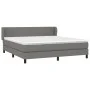 Box spring bed with dark gray fabric mattress 180x200 cm by vidaXL, Beds and slatted bases - Ref: Foro24-3126102, Price: 629,...