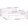 Box spring bed with dark gray fabric mattress 180x200 cm by vidaXL, Beds and slatted bases - Ref: Foro24-3126422, Price: 601,...