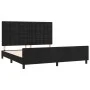 Bed frame with black velvet headboard 180x200 cm by vidaXL, Beds and slatted bases - Ref: Foro24-3126015, Price: 242,07 €, Di...