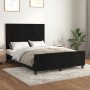 Bed frame with black velvet headboard 140x200 cm by vidaXL, Beds and slatted bases - Ref: Foro24-3125637, Price: 227,96 €, Di...