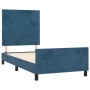 Dark blue velvet bed frame with headboard 90x200 cm by vidaXL, Beds and slatted bases - Ref: Foro24-3125615, Price: 151,09 €,...