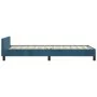 Dark blue velvet bed frame with headboard 90x200 cm by vidaXL, Beds and slatted bases - Ref: Foro24-3125615, Price: 149,34 €,...