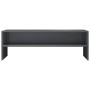 Grau glänzender TV-Schrank aus Sperrholz, 120 x 40 x 40 cm von vidaXL, TV-Möbel - Ref: Foro24-800044, Preis: 53,43 €, Rabatt: %