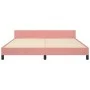 Pink velvet bed frame with headboard 160x200 cm by vidaXL, Beds and slatted bases - Ref: Foro24-3126012, Price: 236,08 €, Dis...