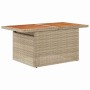 Conjunto de sofá de jardín 7 pcs beige y crema 100 x 55 x 73 cm