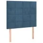 Dark blue velvet bed frame with headboard 90x200 cm by vidaXL, Beds and slatted bases - Ref: Foro24-3125737, Price: 168,04 €,...