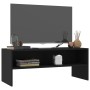 Schwarzer TV-Schrank aus Sperrholz, 100 x 40 x 40 cm von vidaXL, TV-Möbel - Ref: Foro24-800046, Preis: 50,25 €, Rabatt: %