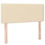 Box spring bed with cream fabric mattress 100x200 cm by vidaXL, Beds and slatted bases - Ref: Foro24-3126146, Price: 308,47 €...