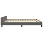 Bed frame with dark gray velvet headboard 180x200 cm by vidaXL, Beds and slatted bases - Ref: Foro24-3125892, Price: 226,54 €...