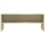 TV-Möbel aus Eichenfurnierholz 100x40x40cm von vidaXL, TV-Möbel - Ref: Foro24-800048, Preis: 47,88 €, Rabatt: %