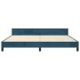 Dark blue velvet bed frame with headboard 200x200 cm by vidaXL, Beds and slatted bases - Ref: Foro24-3126023, Price: 261,14 €...