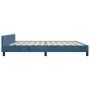 Dark blue velvet bed frame with headboard 200x200 cm by vidaXL, Beds and slatted bases - Ref: Foro24-3126023, Price: 261,14 €...