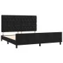 Estructura de cama con cabecero de terciopelo negro 160x200 cm de vidaXL, Camas y somieres - Ref: Foro24-3125948, Precio: 259...