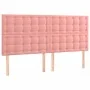 Rosa Samtbettgestell mit Kopfteil 200x200 cm von vidaXL, Betten und Lattenroste - Ref: Foro24-3126024, Preis: 225,58 €, Rabat...
