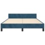 Estructura cama con cabecero terciopelo azul oscuro 140x200 cm de vidaXL, Camas y somieres - Ref: Foro24-3126005, Precio: 209...