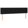 Box spring bed with black fabric mattress 200x200 cm by vidaXL, Beds and slatted bases - Ref: Foro24-3126511, Price: 605,42 €...