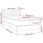 Box spring bed with dark gray fabric mattress 100x200 cm by vidaXL, Beds and slatted bases - Ref: Foro24-3126462, Price: 329,...