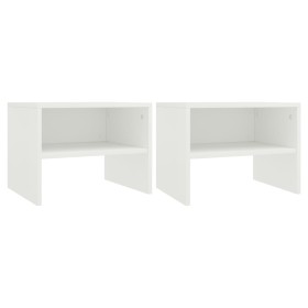 Nachttische 2 Stück weißes Sperrholz 40x30x30 cm von vidaXL, Nachttische - Ref: Foro24-800064, Preis: 35,17 €, Rabatt: %