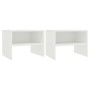 Nachttische 2 Stück weißes Sperrholz 40x30x30 cm von vidaXL, Nachttische - Ref: Foro24-800064, Preis: 35,17 €, Rabatt: %