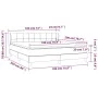 Boxspringbett mit dunkelbrauner Stoffmatratze 180x200 cm von vidaXL, Betten und Lattenroste - Ref: Foro24-3126264, Preis: 543...