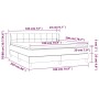 Cama box spring con colchón tela marrón oscuro 180x200 cm de vidaXL, Camas y somieres - Ref: Foro24-3126264, Precio: 556,90 €...