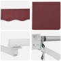 Toldo retráctil automático burdeos 300x250 cm
