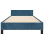 Dark blue velvet bed frame with headboard 90x190 cm by vidaXL, Beds and slatted bases - Ref: Foro24-3125914, Price: 177,02 €,...