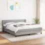 Box spring bed with light gray fabric mattress 180x200 cm by vidaXL, Beds and slatted bases - Ref: Foro24-3126501, Price: 529...