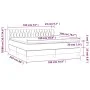 Box spring bed with light gray fabric mattress 180x200 cm by vidaXL, Beds and slatted bases - Ref: Foro24-3126501, Price: 529...