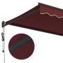 Toldo retráctil automático burdeos 350x250 cm