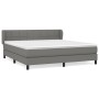 Box spring bed with dark gray fabric mattress 180x200 cm by vidaXL, Beds and slatted bases - Ref: Foro24-3126262, Price: 602,...