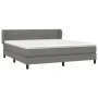 Boxspringbett mit dunkelgrauer Stoffmatratze 180x200 cm von vidaXL, Betten und Lattenroste - Ref: Foro24-3126262, Preis: 616,...