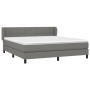 Cama box spring con colchón tela gris oscuro 180x200 cm de vidaXL, Camas y somieres - Ref: Foro24-3126262, Precio: 602,04 €, ...