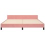 Pink velvet bed frame with headboard 160x200 cm by vidaXL, Beds and slatted bases - Ref: Foro24-3125646, Price: 224,76 €, Dis...
