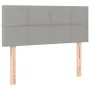 Box spring bed with light gray fabric mattress 100x200 cm by vidaXL, Beds and slatted bases - Ref: Foro24-3126221, Price: 333...