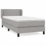 Box spring bed with light gray fabric mattress 100x200 cm by vidaXL, Beds and slatted bases - Ref: Foro24-3126061, Price: 327...