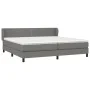 Box spring bed with dark gray fabric mattress 200x200 cm by vidaXL, Beds and slatted bases - Ref: Foro24-3126190, Price: 576,...