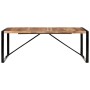 Mesa de comedor madera maciza con acabado acacia 200x100x75cm