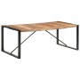 Mesa de comedor madera maciza con acabado acacia 200x100x75cm