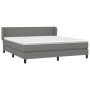 Boxspringbett mit dunkelgrauer Stoffmatratze 160x200 cm von vidaXL, Betten und Lattenroste - Ref: Foro24-3126094, Preis: 519,...