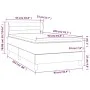 Box spring bed with light gray fabric mattress 90x200 cm by vidaXL, Beds and slatted bases - Ref: Foro24-3126293, Price: 305,...