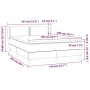 Box spring bed with light gray fabric mattress 140x200 cm by vidaXL, Beds and slatted bases - Ref: Foro24-3126165, Price: 429...
